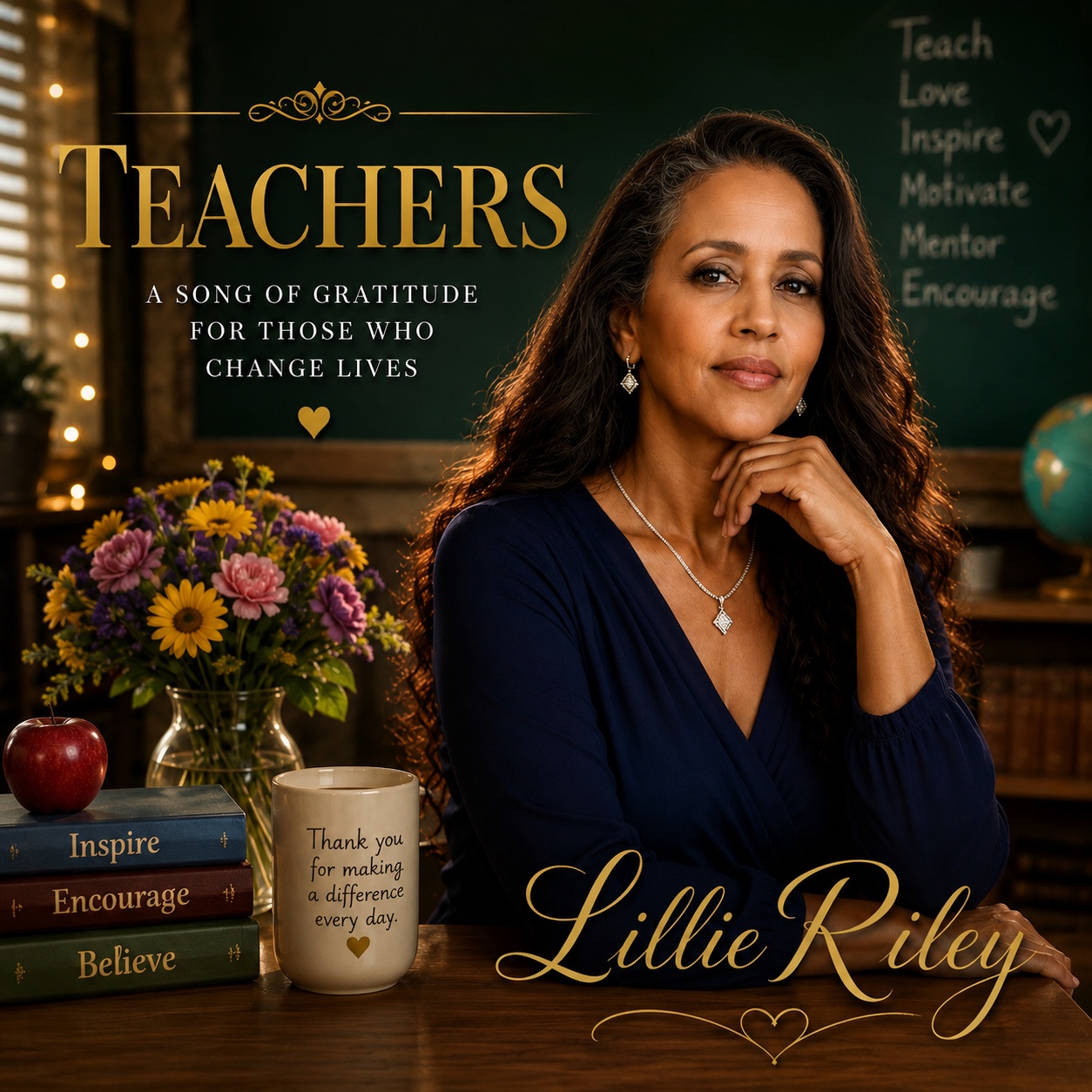 Teachers upcoming single artwork by Lillie Riley